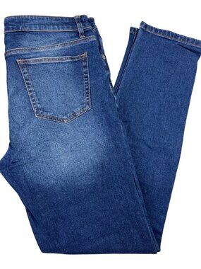 Forever 21 Mens Slim Fit Blue Denim Jeans 33 Retro Western Casual Comfort